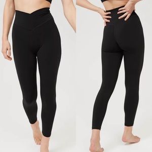 Aerie real me 7/8 crossover leggings black